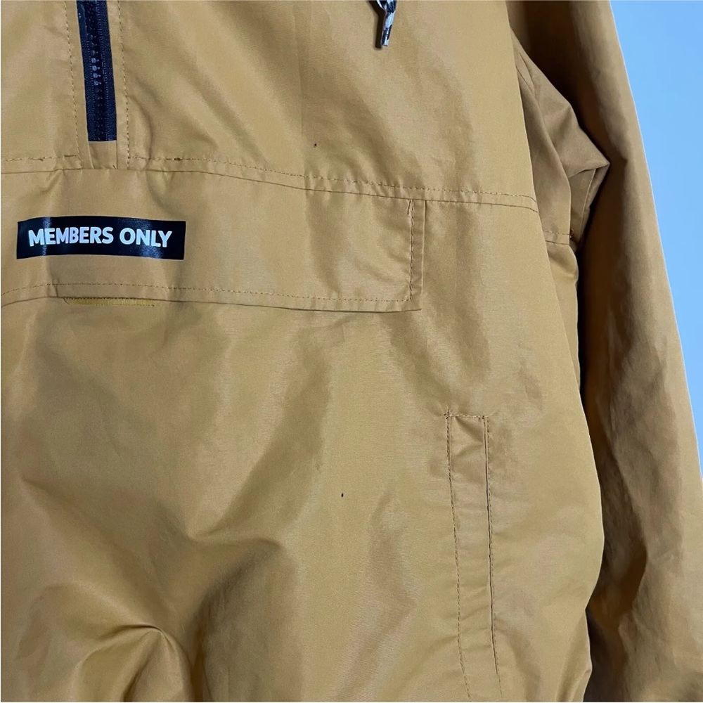 Members Only Pullover Windbreaker Jacket Mens Bro… - image 4